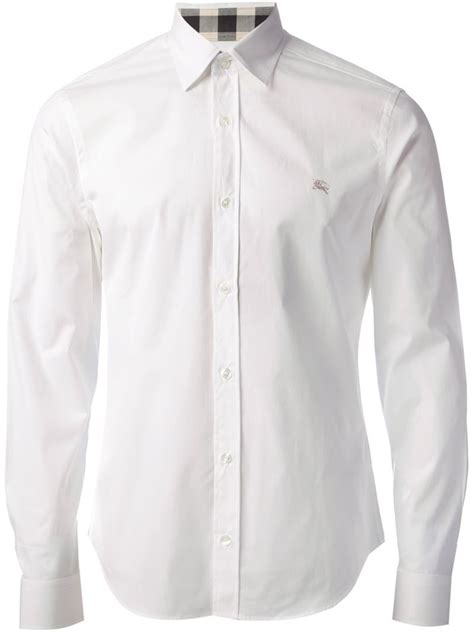 white burberry shirt outfit|burberry white shirts for men.